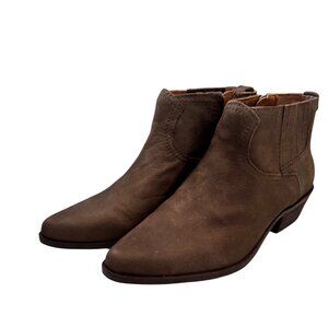 Lucky Brand Hikalli Size 6 EU 36.5 Brown Bootie Western Shoe NWOB Ankle Boot
